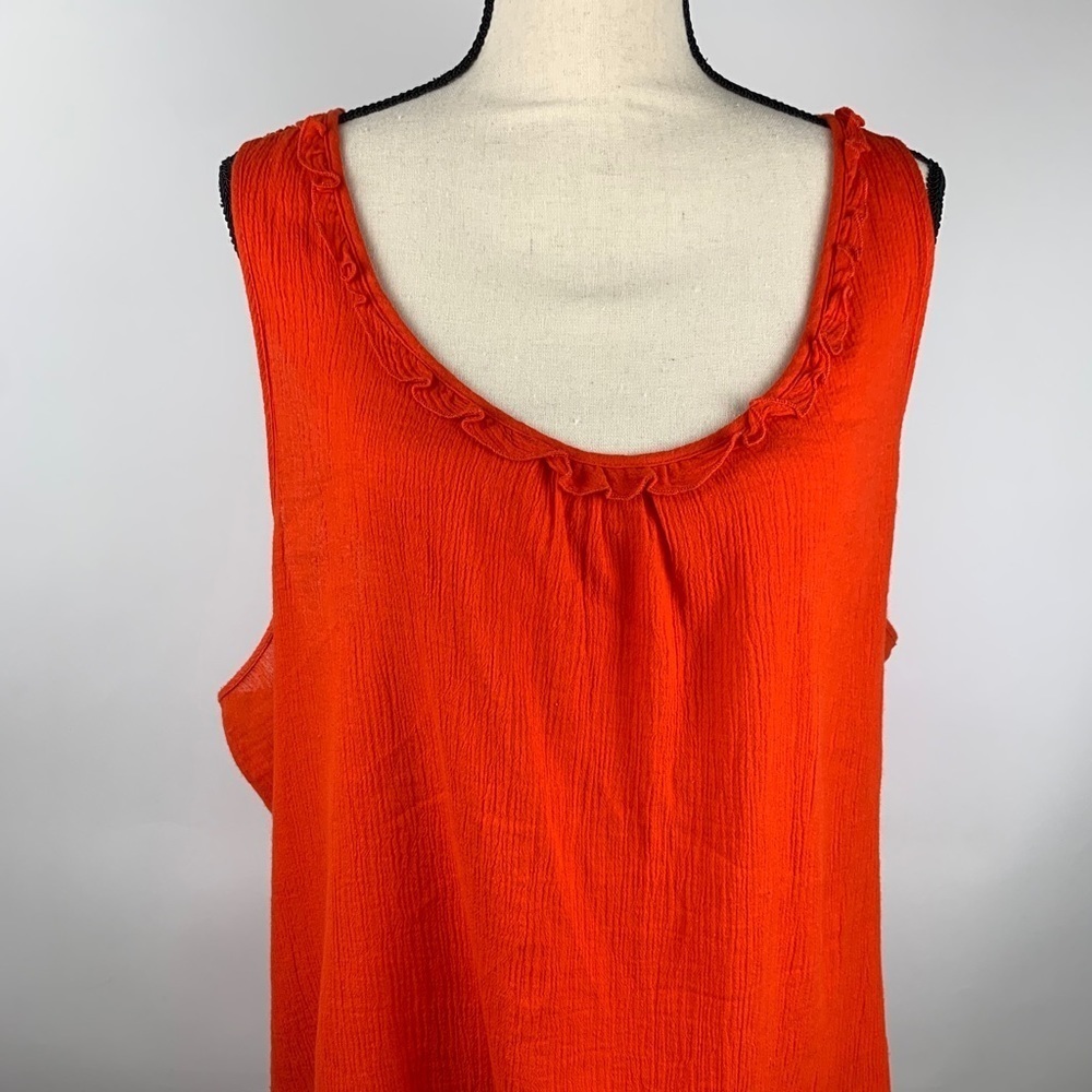 CATO Sleeveless Tunic Orange Women's Size 22/24